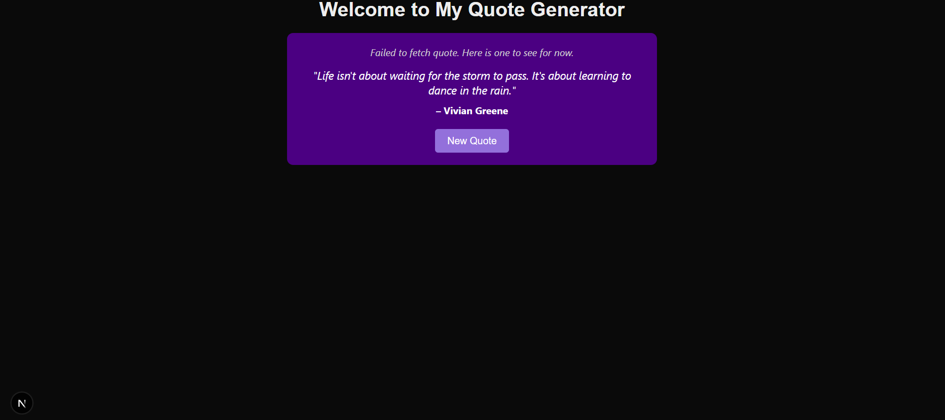 Quote Generator